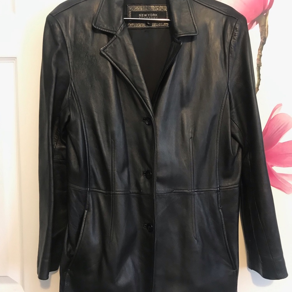 New York & Company genuine leather
